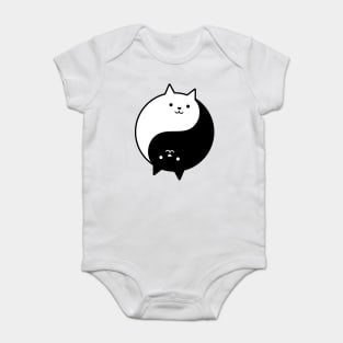 Yin Yang Cats Baby Bodysuit